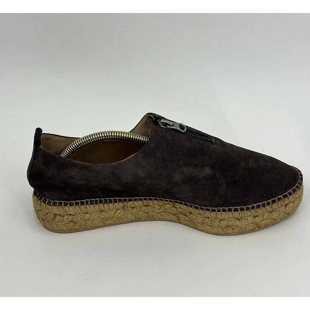Gaimo Espadrilles US 9.5 EUR 41 Platform Faux Suede Leather Shoes Made in Spain